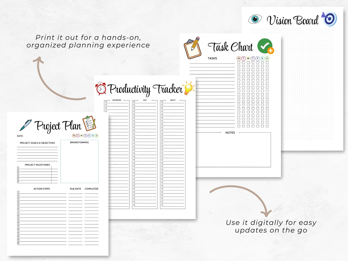 Printable Project Planner | A4 & A5 | Easy to Use | Instant Download