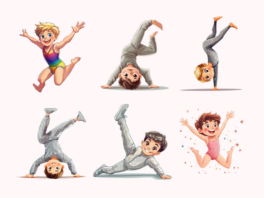 40 Gymnastic Clipart Bundle png, Gymnastic Silhouette, Gymnastic Clipart, Gymnastic Girl Clipart, Gymnastic Boy Clipart, Digital Download