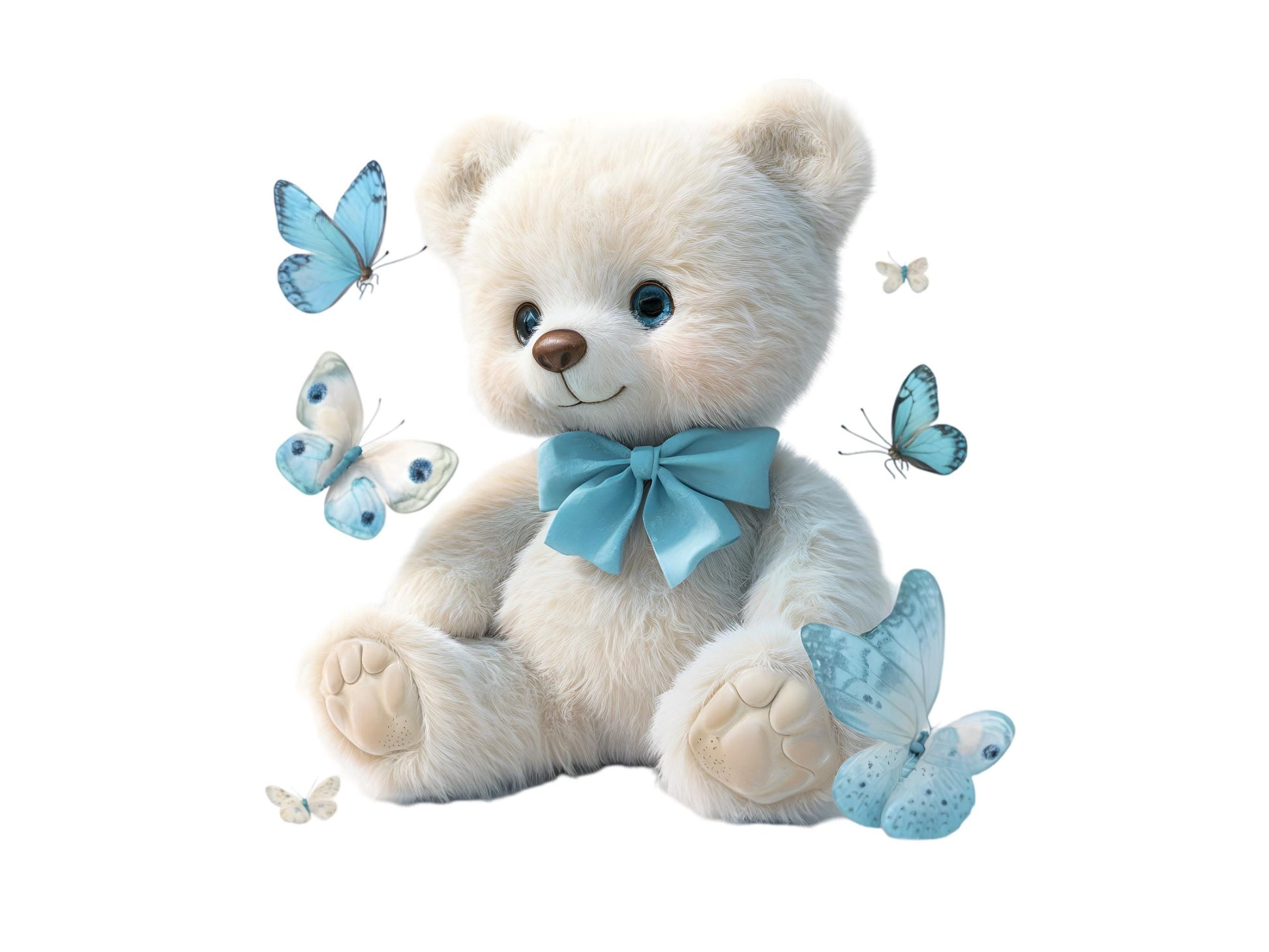 DIY Download Blue Teddy Bear Clipart Bundle