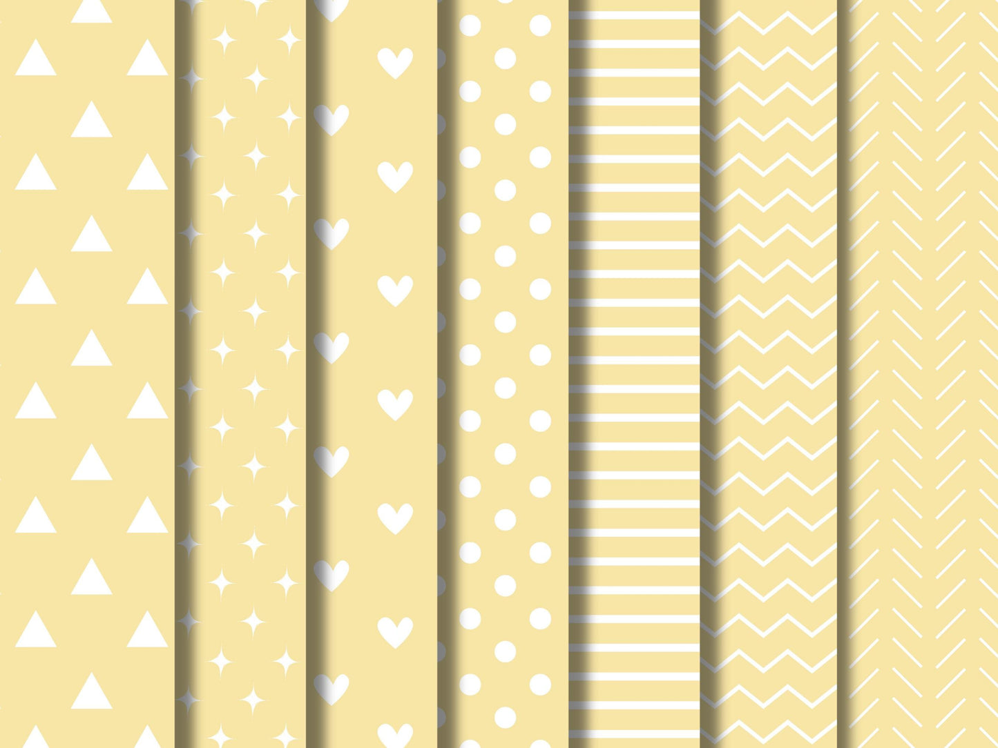 Pastel Paper Clipart Bundle, Essential Pastel Digital Paper Clipart, Patterns Scrapbooking Clipart, Solid Digital Paper, Digital Download