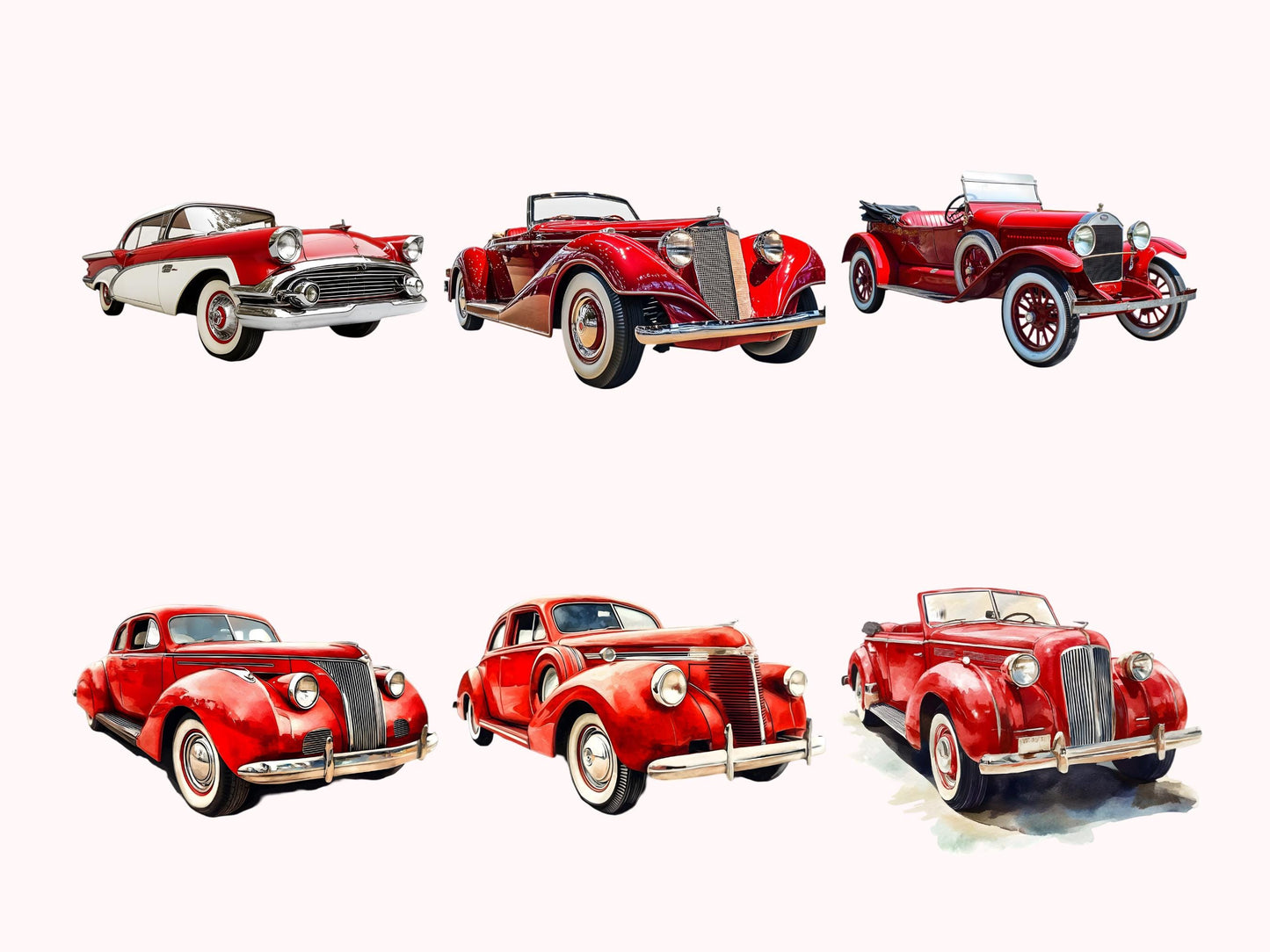 Vintage Car Clipart png Bundle, Car Clipart Bundle, 1960s Car Clipart, Sports Car Clipart, Vintage Car Silhouette, Digital Download