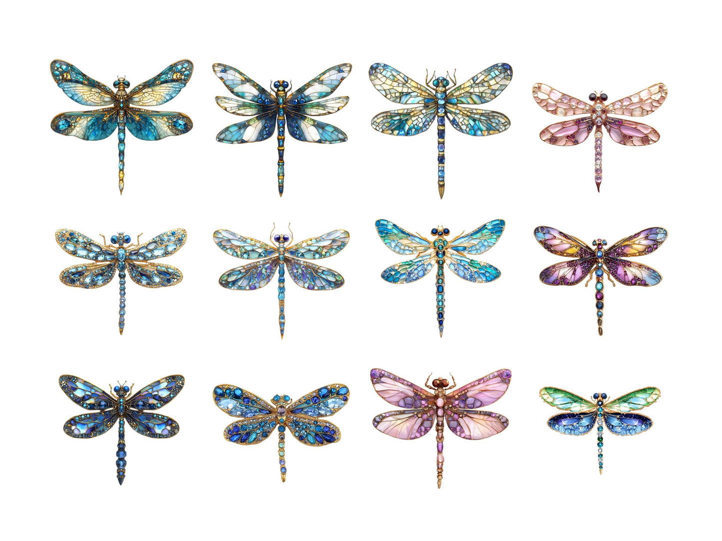 20 Dragonfly Clipart Bundle png, Dragonfly Clipart, Set Of 20 Dragonfly Clipart, Dragonfly png, High Quality png, Digital Download