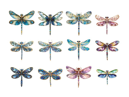 20 Dragonfly Clipart Bundle png, Dragonfly Clipart, Set Of 20 Dragonfly Clipart, Dragonfly png, High Quality png, Digital Download