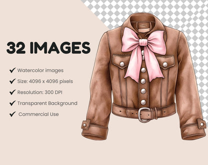 Western Coquette Clipart Bundle, Pink Cowboy Graphics (Digital Download)