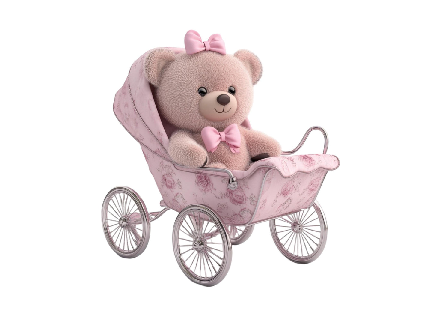Teddybär-Clipart (PNG), Rosa Teddybär-Clipart-Bundle (PNG), Aquarell-Teddybär-Clipart, Babyparty-Clipart, Niedliche Teddybär-Clipart
