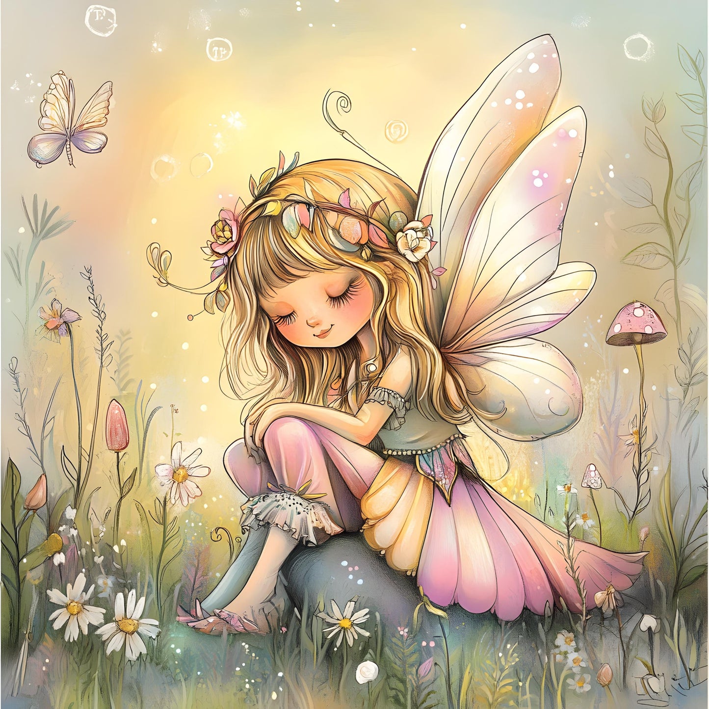 Fairy Clipart Bundle, Whimsical Fairy Clipart, Fairy garden Clipart, Watercolor Fairy Clipart JPG, Fairy House Clipart, Fairy tale Clipart