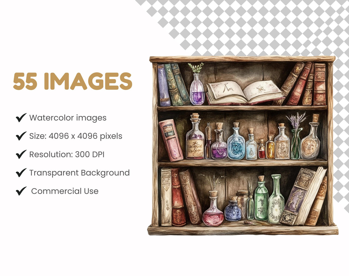 Watercolor Baby Shower Clipart, Neutral Boho Bear Theme (PNG Digital Download)