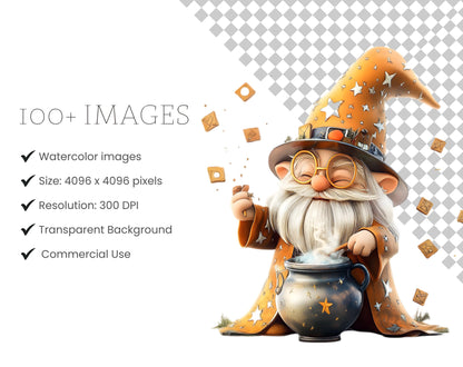 108 Watercolor Wizard School Clipart Bundle, Wizard School Clipart, Magic Wizard Clipart png, Magic School Clipart High Quality png