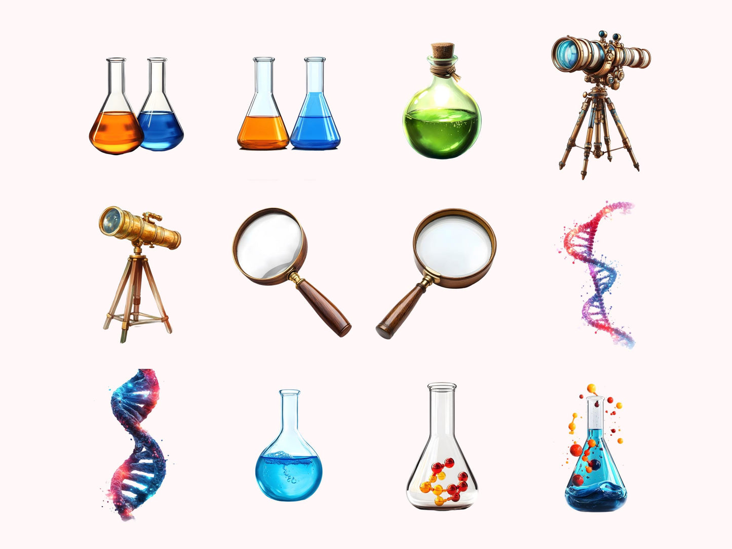 Science Clipart Bundle png, Science Equipment Clipart, Science Stickers Clipart, Science Teacher png, Teacher Clipart png, Lab Clipart