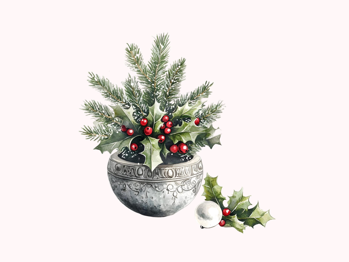 Potted Christmas Tree Clipart png Bundle, Watercolor Christmas Tree Clipart, Christmas Tree Clipart, Christmas png, Tree png