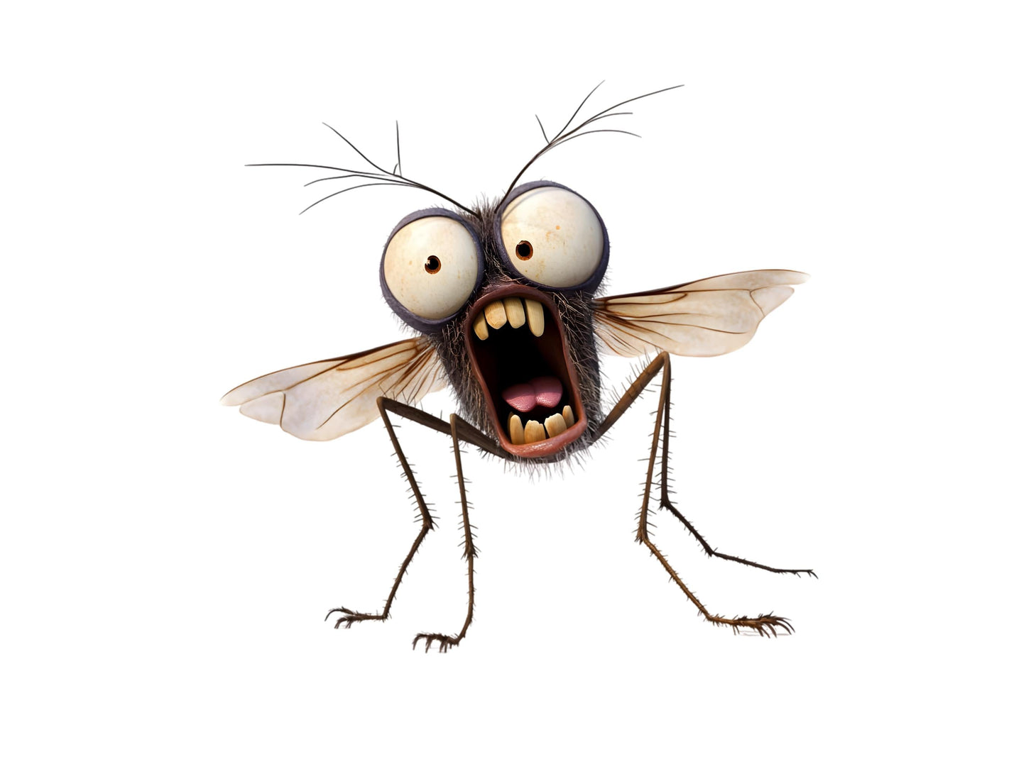 Lustige Mücken-Cliparts (PNG-Bundle), Niedliche Mücken-Cliparts (PNG), Skurrile Mücken-Cliparts (Aquarell), Skurrile Insekten-Cliparts (PNG-Bundle)