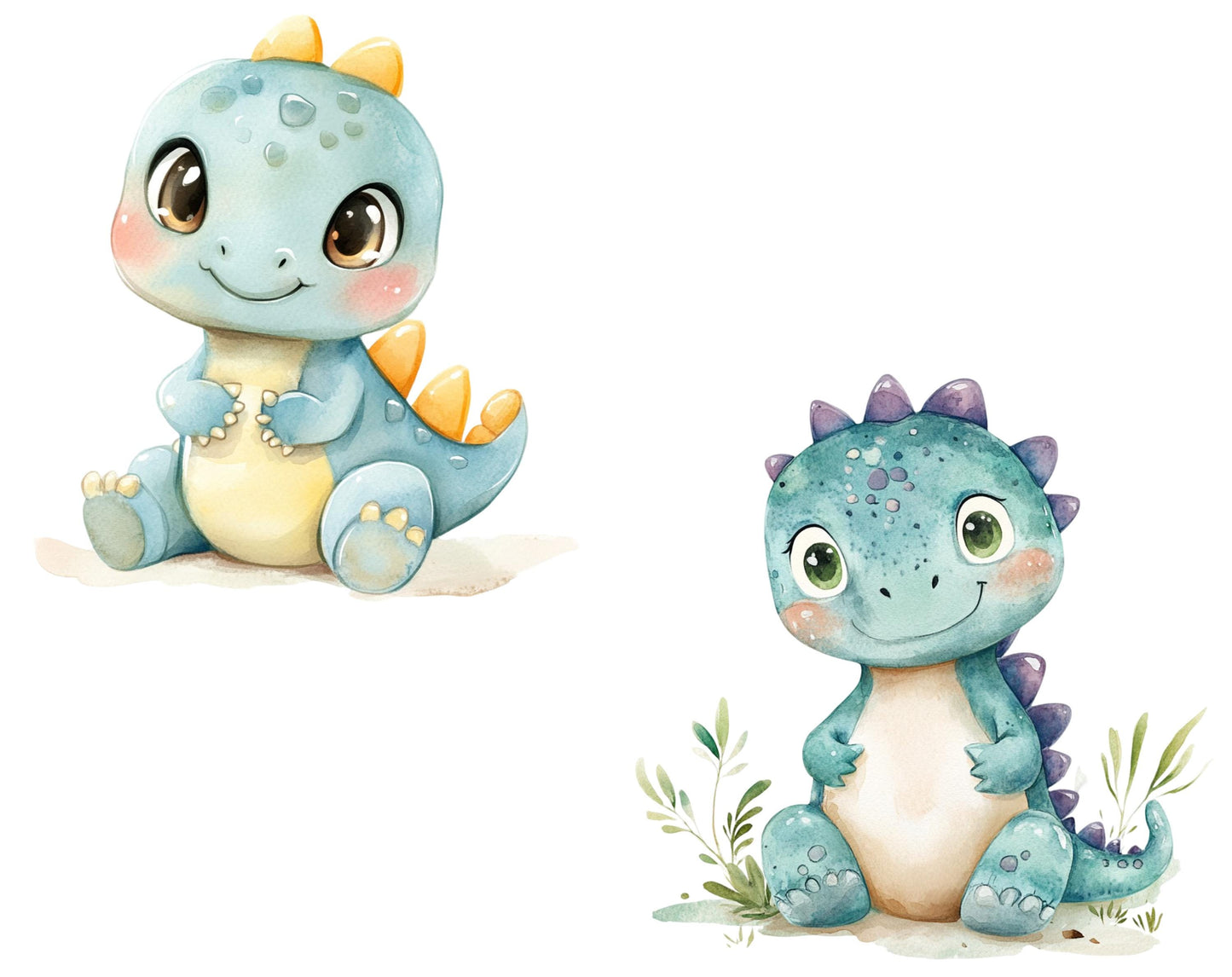 Watercolor Dinosaur Clipart png, Dinosaur Clipart Bundle, Cute Dinosaur png, Baby Dinosaur Clipart, Cartoon Dinosaur Clipart png Bundle