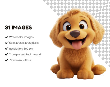 Niedliche Hunde-Cliparts (PNG-Paket), Süße Hunde-Cliparts, Niedliche Hunde-Cliparts, Cartoon-Hunde-Cliparts, Niedliche Welpen-Cliparts, Hunde-PNG, Fröhliche Hunde-Cliparts