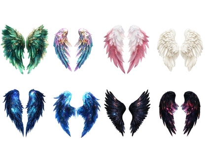 Aquarell-Engelsflügel-Clipart-Bundle, Feenflügel (PNG, 41 Dateien)