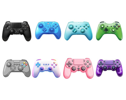 Watercolor Video Game Clipart Bundle, 52 PNG Graphics (Digital Download)