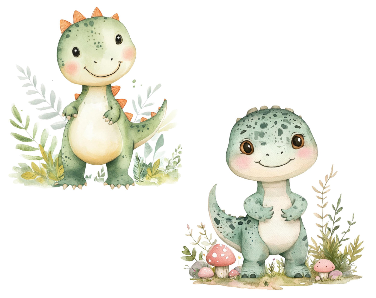 Watercolor Dinosaur Clipart png, Dinosaur Clipart Bundle, Cute Dinosaur png, Baby Dinosaur Clipart, Cartoon Dinosaur Clipart png Bundle