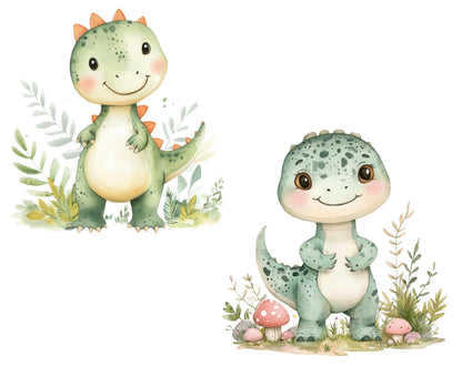 Watercolor Dinosaur Clipart png, Dinosaur Clipart Bundle, Cute Dinosaur png, Baby Dinosaur Clipart, Cartoon Dinosaur Clipart png Bundle
