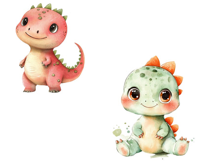 Watercolor Dinosaur Clipart png, Dinosaur Clipart Bundle, Cute Dinosaur png, Baby Dinosaur Clipart, Cartoon Dinosaur Clipart png Bundle