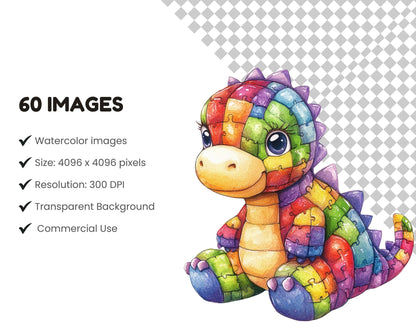 Cute Autism Awareness Clipart png Bundle, Watercolor Autism Awareness Clipart, Autism Animal Clipart, Autism Ribbon Clipart