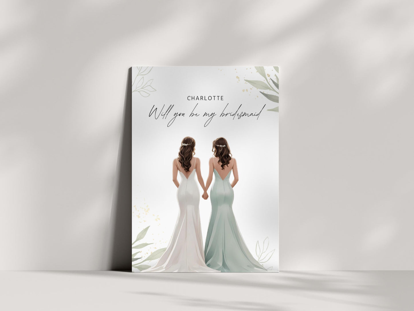 Bridesmaid Proposal Card Template: Editable Bridal Party Card (Instant Download)