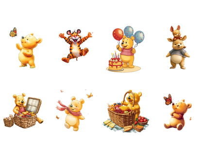 Watercolor Winnie the Pooh Clipart Bundle (Digital Download)