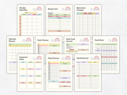 Autism Planner Template Printable, Autism Planner Adult, Autism Planner Binder, Daily Autism Planner, Autism Digital Planner Printable