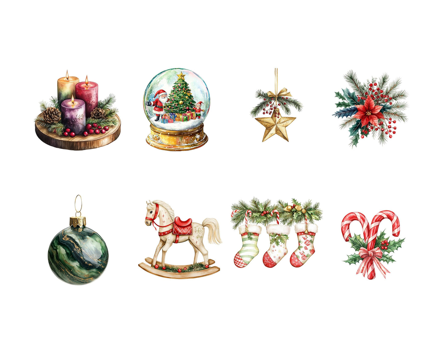 Vintage-Weihnachts-Clipart-Bundle (PNG), Weihnachts-Clipart, Vintage-Weihnachts-Clipart (PNG), Weihnachts-Clipart-Bundle (PNG)