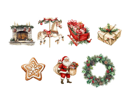 Vintage-Weihnachts-Clipart-Bundle (PNG), Weihnachts-Clipart, Vintage-Weihnachts-Clipart (PNG), Weihnachts-Clipart-Bundle (PNG)