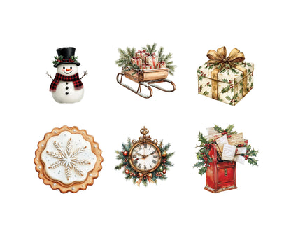 Vintage-Weihnachts-Clipart-Bundle (PNG), Weihnachts-Clipart, Vintage-Weihnachts-Clipart (PNG), Weihnachts-Clipart-Bundle (PNG)