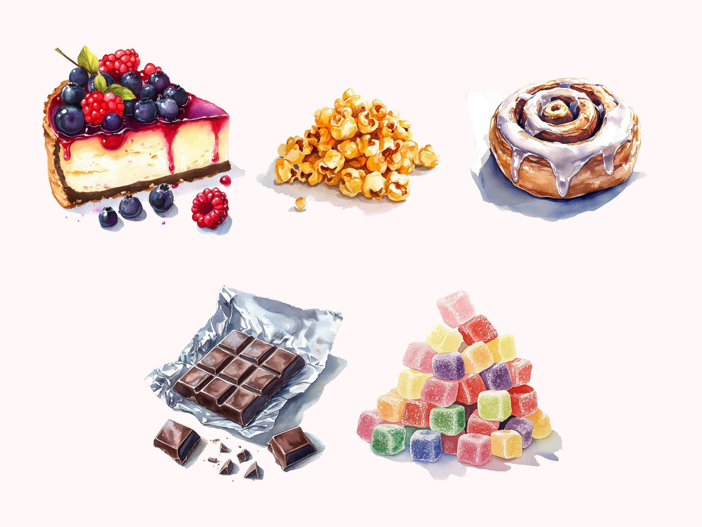 DIY Download Pastel Candy Clipart Bundle