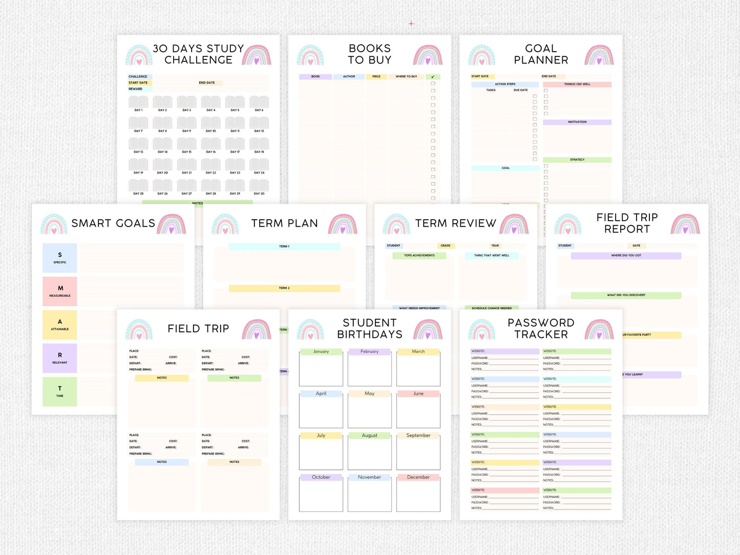 Homeschool Planner Printable, Ultimate Homeschool Planner, Homeschool Lesson Planner, Academic Planner, Teacher Homeschool Schedule
