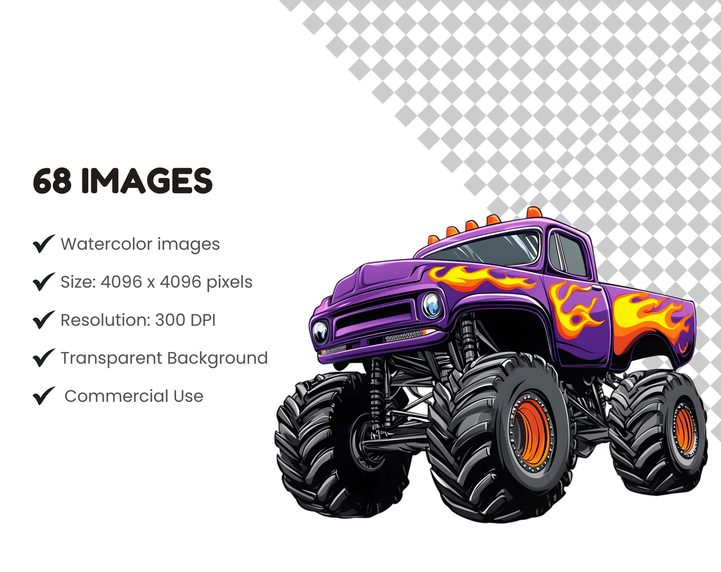 Watercolor Toy Car Clipart, Toy Car Clipart Bundle, Car png, Cars Clipart, Sports Car Clipart, Luxury Car Clipart png, Monster Car Clipart