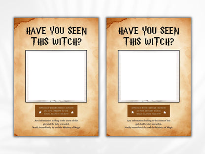 Personalisierte Partyplakatvorlage „Zauberer gesucht“ (Sofort-Download)