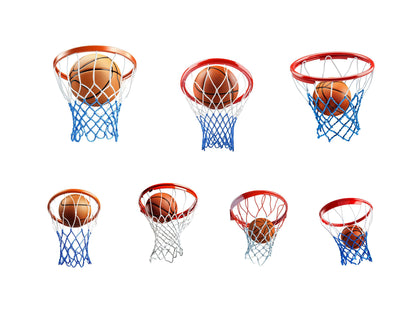 Watercolor Basketball Clipart Bundle png, Basketball Hoop Clipart Bundle, Basketball Hoop Clipart Set, Slam Dunk Basketball Net Clipart png