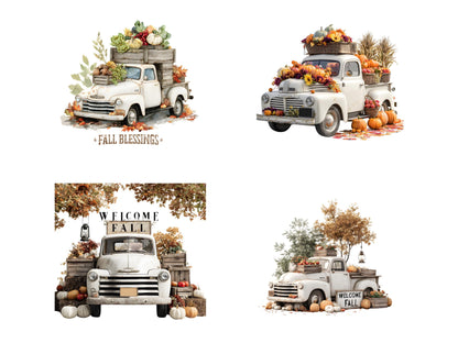 DIY Download Vintage Truck Clip art Bundle