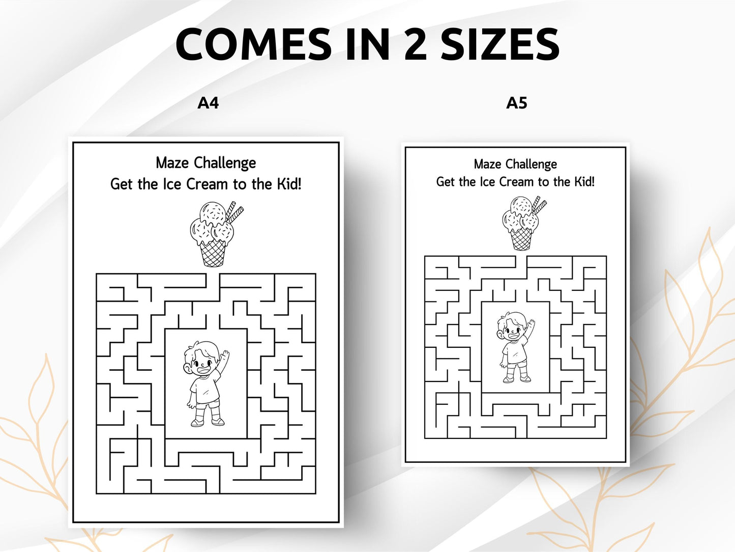 Summer Activity Book: 50 Kids Printable Games & Activities (A4/A5 PDF Download)