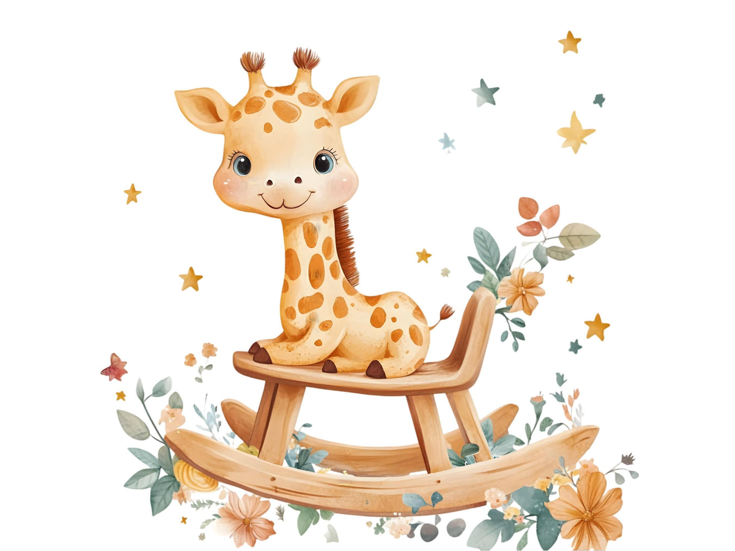 Baby Giraffe Clipart, Welcome Baby Clipart, Watercolor Baby Giraffe png, Cute Giraffe Clipart, Baby Shower, Nursery Decor, Cute Baby Animal