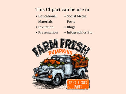 Farm Fresh Pumpkin png, Retro Pumpkin png, Fall Sublimation png, Transparent Fall Pumpkin png, Retro Fall Pumpkin Design png, Pumpkin Truck