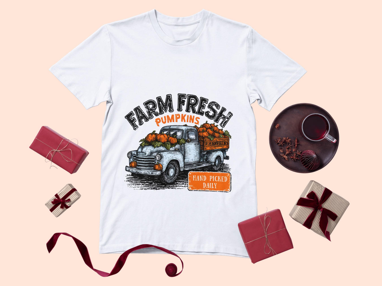 Farm Fresh Pumpkin png, Retro Pumpkin png, Fall Sublimation png, Transparent Fall Pumpkin png, Retro Fall Pumpkin Design png, Pumpkin Truck