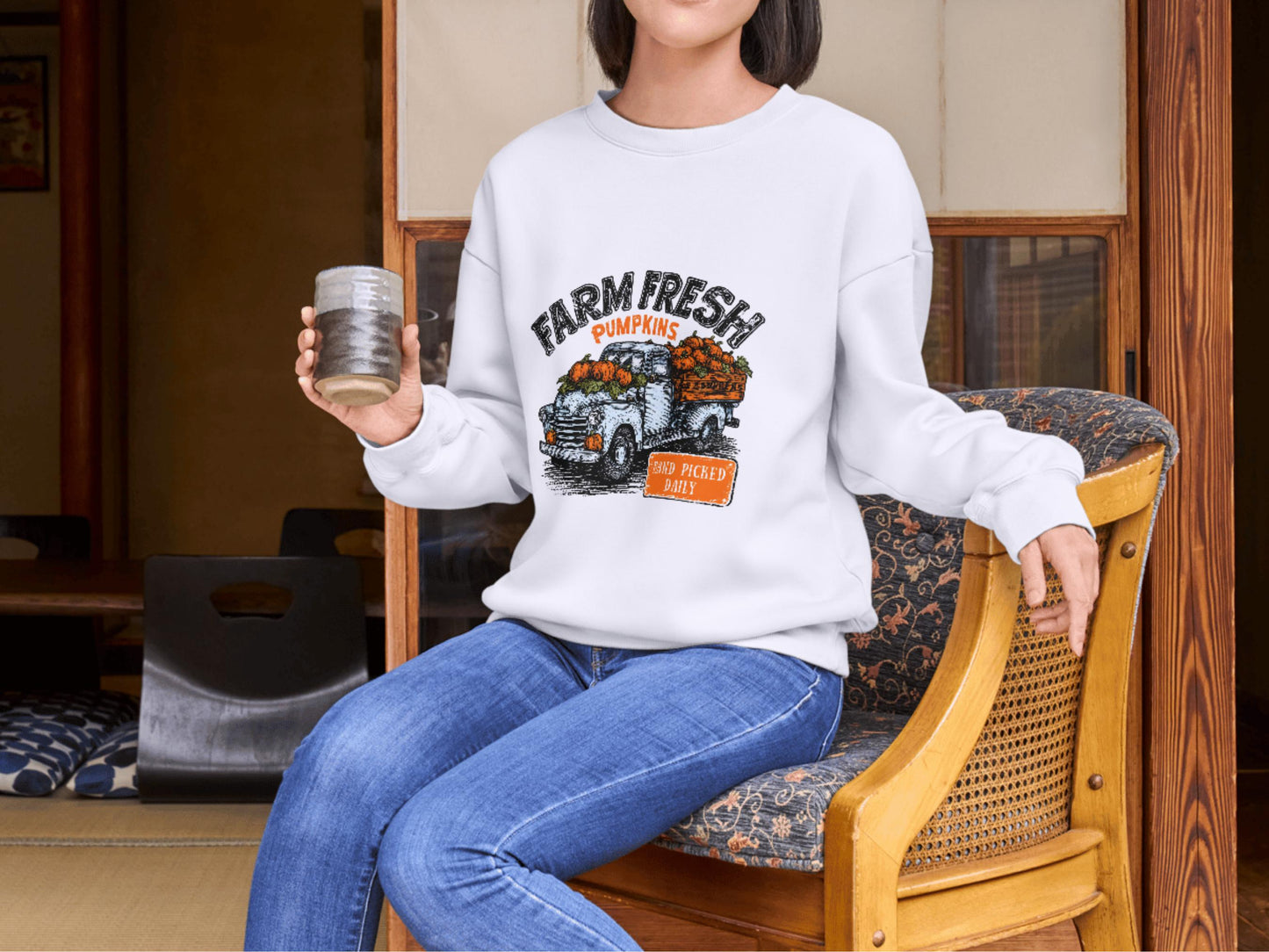 Farm Fresh Pumpkin png, Retro Pumpkin png, Fall Sublimation png, Transparent Fall Pumpkin png, Retro Fall Pumpkin Design png, Pumpkin Truck