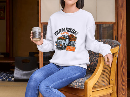 Farm Fresh Pumpkin png, Retro Pumpkin png, Fall Sublimation png, Transparent Fall Pumpkin png, Retro Fall Pumpkin Design png, Pumpkin Truck