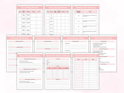 Maid of Honor Printable  Planner, Maid Of Honor Wedding Planner Bundle,  Hen Party Planner, Bachelorette Party Planning, Wedding Binder