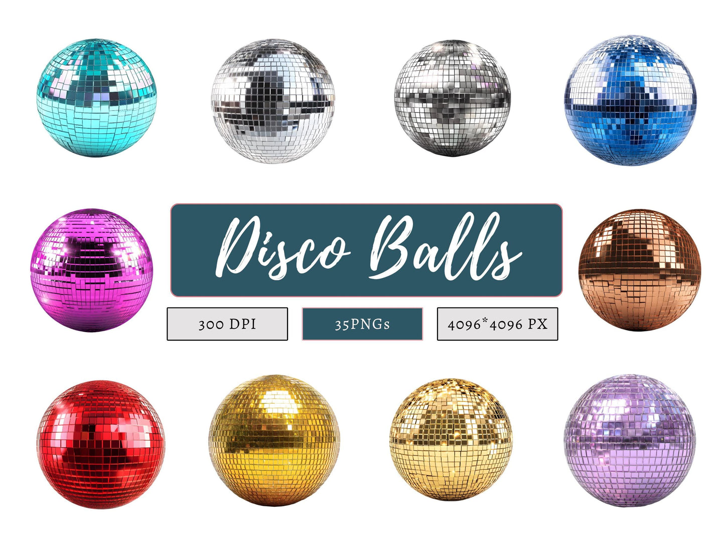 Disco Ball Clipart png, Dance Party Clipart, Light Burst Clipart, Ball Clipart, Watercolor balls Clipart png, Instant Download