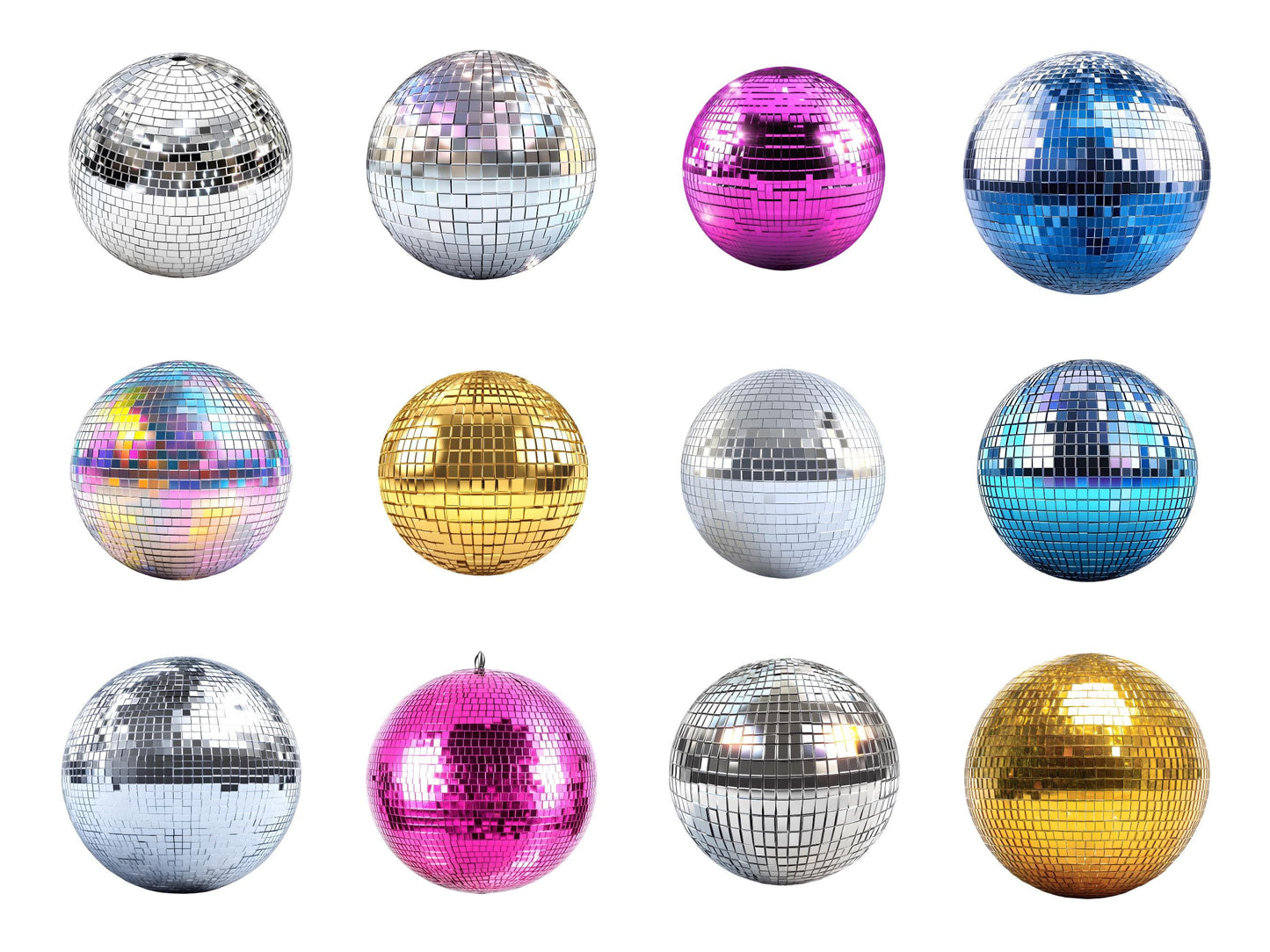 Disco Ball Clipart png, Dance Party Clipart, Light Burst Clipart, Ball Clipart, Watercolor balls Clipart png, Instant Download