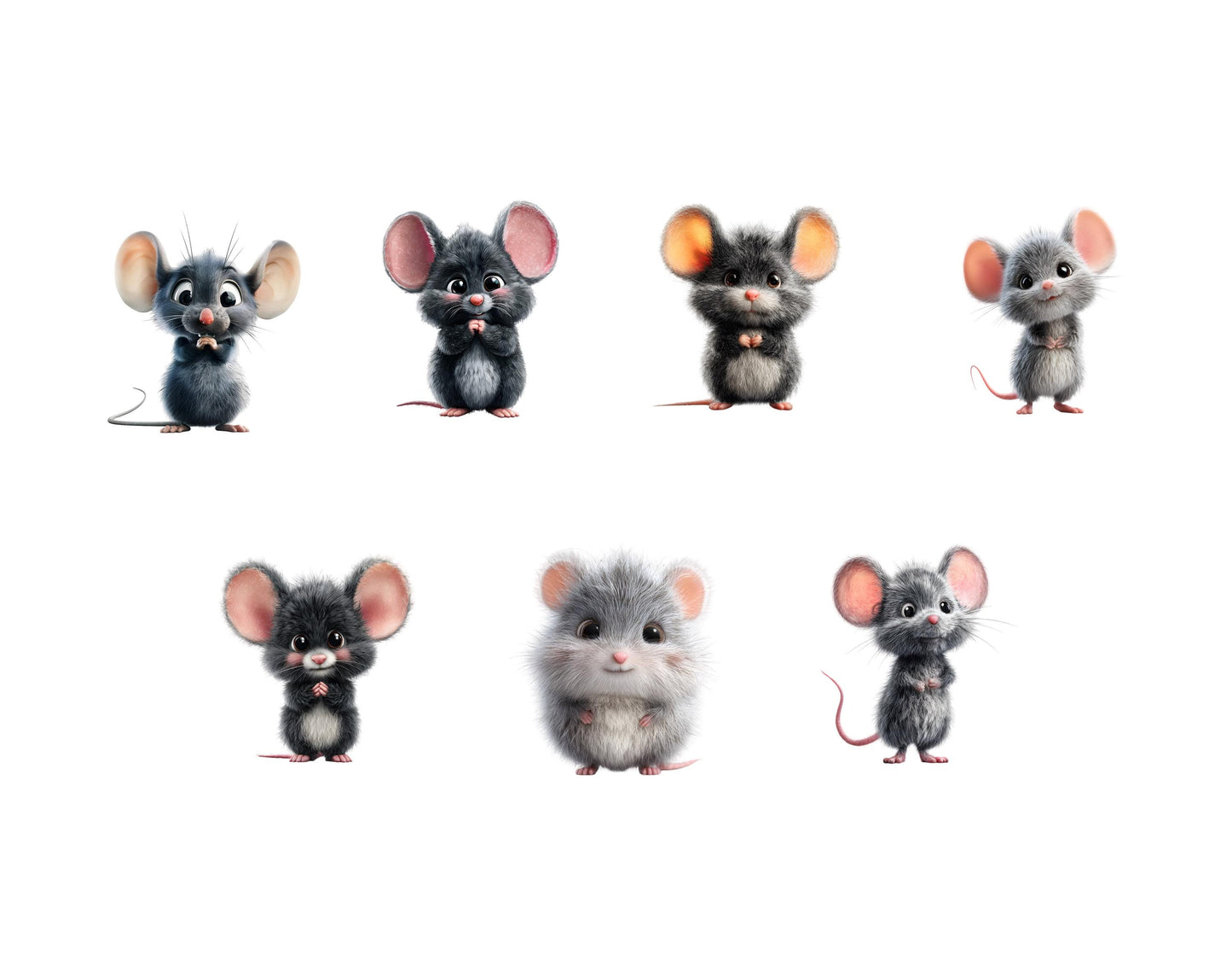 Funny Mouse Clipart Bundle png, Cute Mouse Clipart, Mice Clipart Bundle, Cute Funny Mouse Clipart, Cartoon Animal Clipart