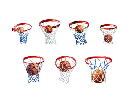 Watercolor Basketball Clipart Bundle png, Basketball Hoop Clipart Bundle, Basketball Hoop Clipart Set, Slam Dunk Basketball Net Clipart png
