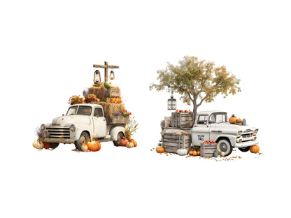 DIY Download Vintage Truck Clip art Bundle