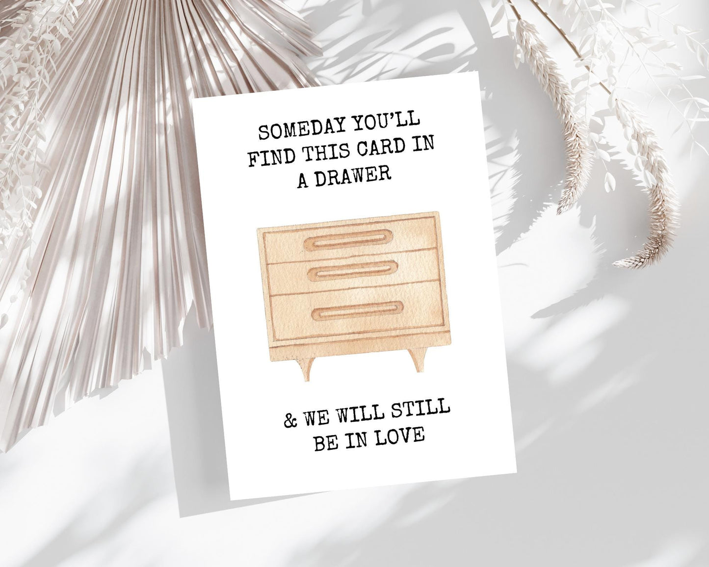Romantic Love Note Card: Minimalist Keepsake (Digital Download