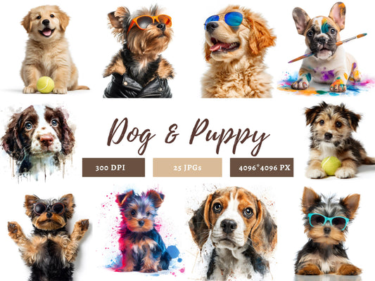 Dog And Puppy Clipart png Bundle, Cute Puppy Clipart, Cool Dogs Clipart png, High Quality Dog And Puppy Clipart bundle png