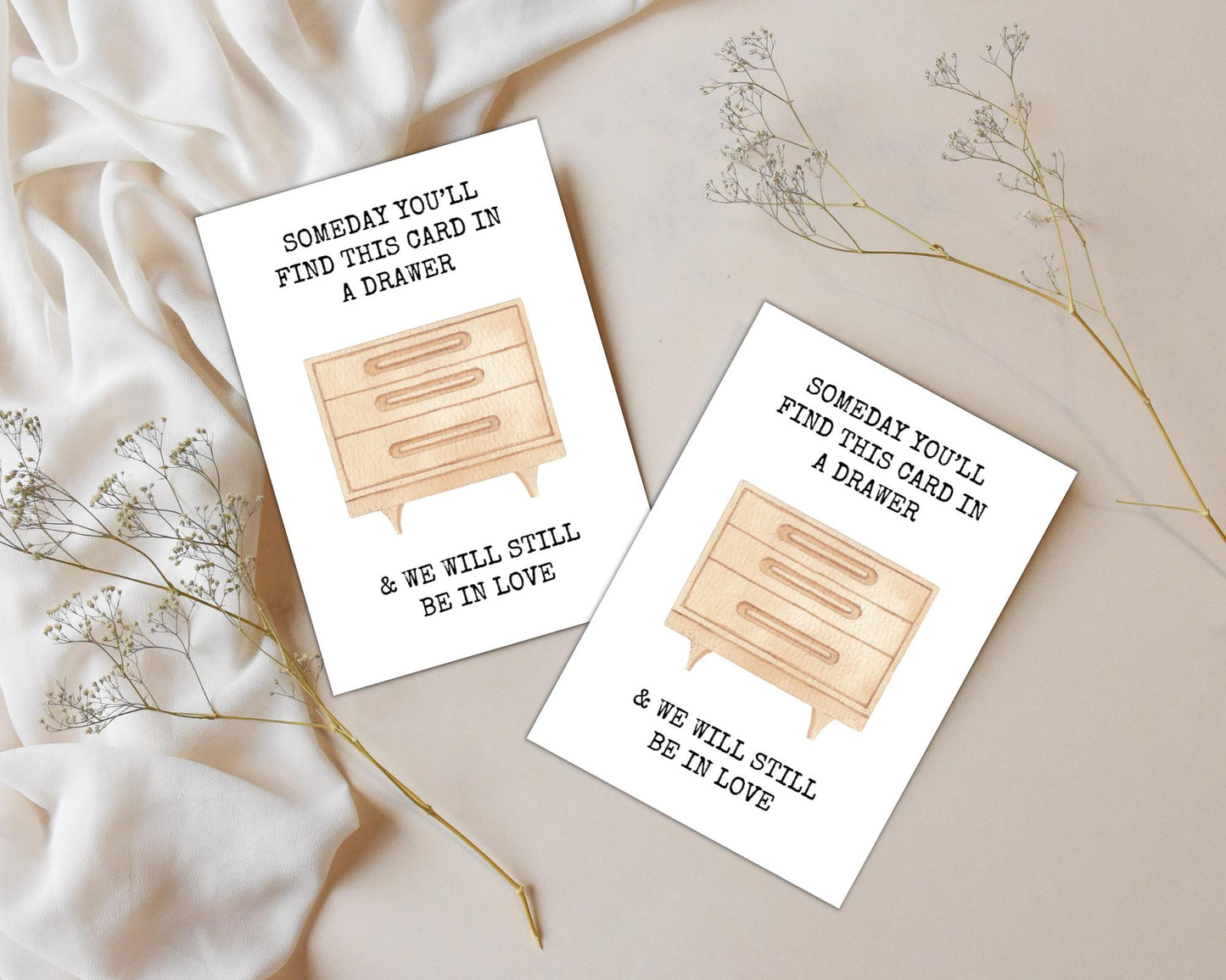Romantic Love Note Card: Minimalist Keepsake (Digital Download